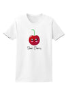 Sheri Cherry Text Womens T-Shirt-Womens T-Shirt-TooLoud-White-X-Small-Davson Sales