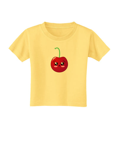 Sheri Cherry Toddler T-Shirt-Toddler T-Shirt-TooLoud-Daffodil-Yellow-2T-Davson Sales