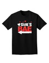 She's BAE - Left Arrow Adult Dark T-Shirt-Mens T-Shirt-TooLoud-Black-Small-Davson Sales