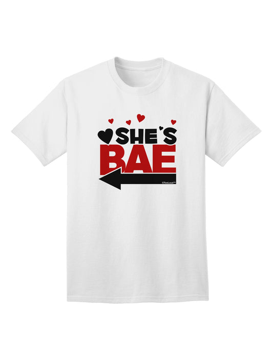 She's BAE - Left Arrow Adult T-Shirt-Mens T-Shirt-TooLoud-White-Small-Davson Sales