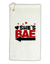 She's BAE - Left Arrow Micro Terry Gromet Golf Towel 16 x 25 inch-Golf Towel-TooLoud-White-Davson Sales