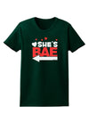 She's BAE - Left Arrow Womens Dark T-Shirt-Womens T-Shirt-TooLoud-Forest-Green-Small-Davson Sales