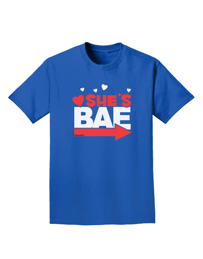 She's BAE - Right Arrow Adult Dark T-Shirt-Mens T-Shirt-TooLoud-Royal-Blue-Small-Davson Sales