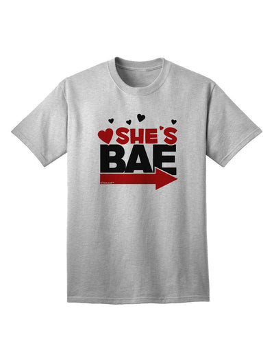 She's BAE - Right Arrow Adult T-Shirt-Mens T-Shirt-TooLoud-AshGray-Small-Davson Sales