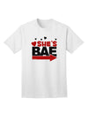 She's BAE - Right Arrow Adult T-Shirt-Mens T-Shirt-TooLoud-White-Small-Davson Sales