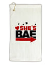 She's BAE - Right Arrow Micro Terry Gromet Golf Towel 16 x 25 inch-Golf Towel-TooLoud-White-Davson Sales