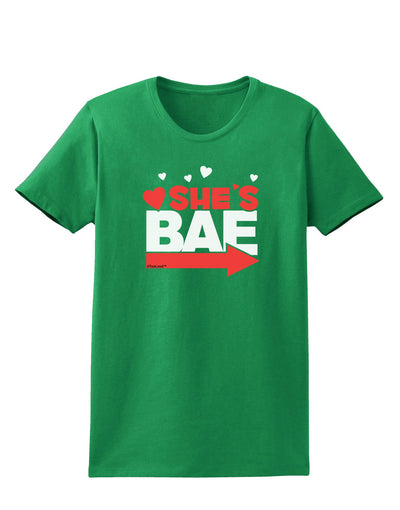 She's BAE - Right Arrow Womens Dark T-Shirt-Womens T-Shirt-TooLoud-Kelly-Green-X-Small-Davson Sales