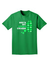 She's My Lucky Charm - Left Adult Dark T-Shirt-Mens T-Shirt-TooLoud-Kelly-Green-Small-Davson Sales