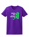 She's My Lucky Charm - Left Womens Dark T-Shirt-TooLoud-Purple-X-Small-Davson Sales