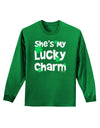 She's My Lucky Charm - Matching Couples Design Adult Long Sleeve Dark T-Shirt by TooLoud-Clothing-TooLoud-Kelly-Green-Small-Davson Sales