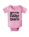 She's My Lucky Charm - Matching Couples Design Baby Romper Bodysuit by TooLoud-Baby Romper-TooLoud-Light-Pink-06-Months-Davson Sales