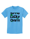 She's My Lucky Charm - Matching Couples Design Childrens T-Shirt by TooLoud-Childrens T-Shirt-TooLoud-Aquatic-Blue-X-Small-Davson Sales