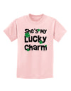 She's My Lucky Charm - Matching Couples Design Childrens T-Shirt by TooLoud-Childrens T-Shirt-TooLoud-PalePink-X-Small-Davson Sales