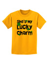 She's My Lucky Charm - Matching Couples Design Childrens T-Shirt by TooLoud-Childrens T-Shirt-TooLoud-Gold-X-Small-Davson Sales