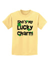 She's My Lucky Charm - Matching Couples Design Childrens T-Shirt by TooLoud-Childrens T-Shirt-TooLoud-Daffodil-Yellow-X-Small-Davson Sales