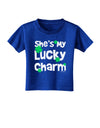 She's My Lucky Charm - Matching Couples Design Toddler T-Shirt Dark by TooLoud-Toddler T-Shirt-TooLoud-Royal-Blue-2T-Davson Sales