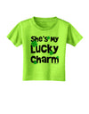 She's My Lucky Charm - Matching Couples Design Toddler T-Shirt by TooLoud-Toddler T-Shirt-TooLoud-Lime-Green-2T-Davson Sales