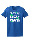 She's My Lucky Charm - Matching Couples Design Womens Dark T-Shirt by TooLoud-Womens T-Shirt-TooLoud-Royal-Blue-X-Small-Davson Sales