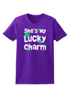 She's My Lucky Charm - Matching Couples Design Womens Dark T-Shirt by TooLoud-Womens T-Shirt-TooLoud-Purple-X-Small-Davson Sales