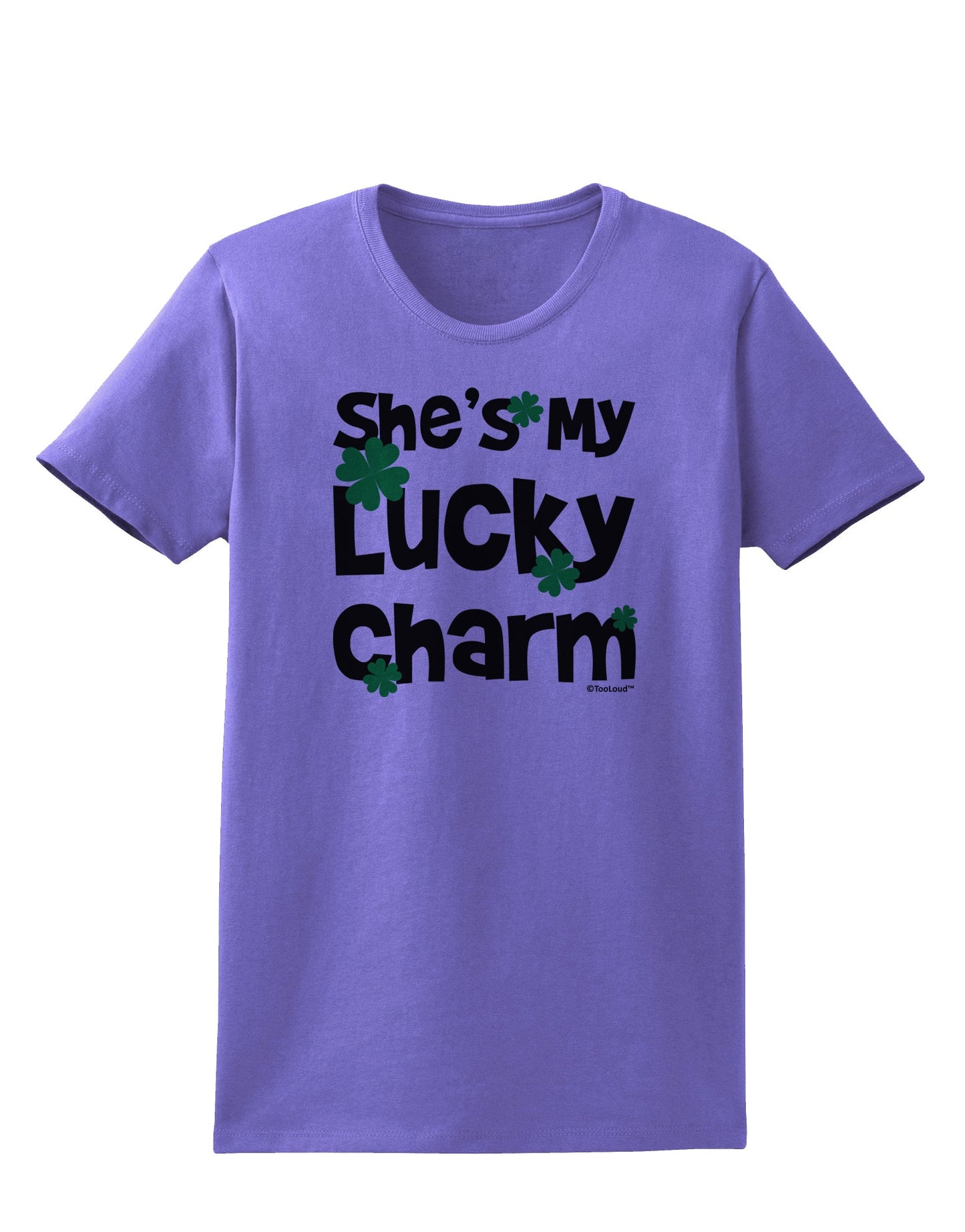 She's My Lucky Charm - Matching Couples Design Womens T-Shirt by TooLoud-Womens T-Shirt-TooLoud-Violet-X-Small-Davson Sales