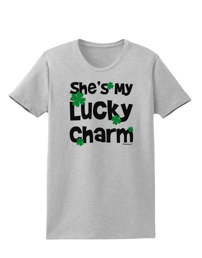 She's My Lucky Charm - Matching Couples Design Womens T-Shirt by TooLoud-Womens T-Shirt-TooLoud-AshGray-X-Small-Davson Sales