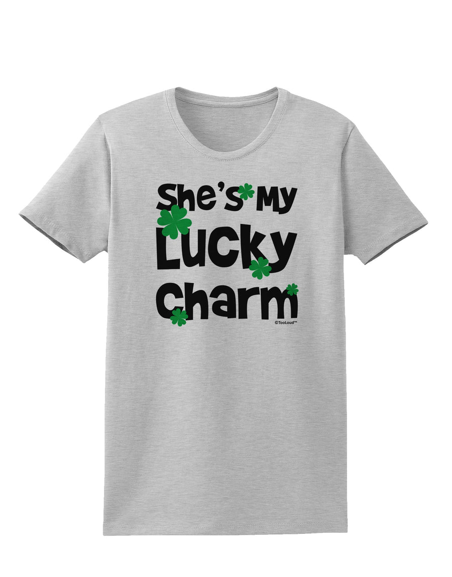 She's My Lucky Charm - Matching Couples Design Womens T-Shirt by TooLoud-Womens T-Shirt-TooLoud-White-X-Small-Davson Sales