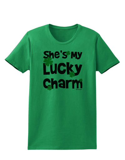 She's My Lucky Charm - Matching Couples Design Womens T-Shirt by TooLoud-Womens T-Shirt-TooLoud-Kelly-Green-X-Small-Davson Sales