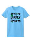 She's My Lucky Charm - Matching Couples Design Womens T-Shirt by TooLoud-Womens T-Shirt-TooLoud-Aquatic-Blue-X-Small-Davson Sales