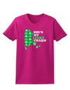 She's My Lucky Charm - Right Womens Dark T-Shirt-TooLoud-Hot-Pink-Small-Davson Sales