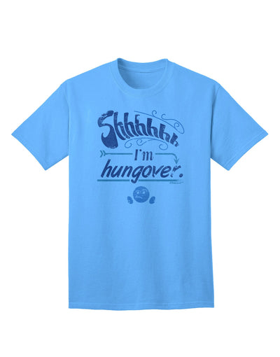 Shhh Im Hungover Funny Adult T-Shirt-Mens T-Shirt-TooLoud-Aquatic-Blue-Small-Davson Sales