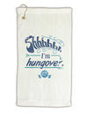 Shhh Im Hungover Funny Micro Terry Gromet Golf Towel 16 x 25 inch by TooLoud-Golf Towel-TooLoud-White-Davson Sales