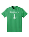 Ship Captain Nautical Anchor Boating Adult Dark T-Shirt-Mens T-Shirt-TooLoud-Kelly-Green-Small-Davson Sales