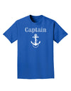 Ship Captain Nautical Anchor Boating Adult Dark T-Shirt-Mens T-Shirt-TooLoud-Royal-Blue-Small-Davson Sales