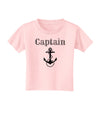 Ship Captain Nautical Anchor Boating Toddler T-Shirt-Toddler T-Shirt-TooLoud-Light-Pink-2T-Davson Sales