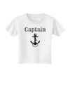 Ship Captain Nautical Anchor Boating Toddler T-Shirt-Toddler T-Shirt-TooLoud-White-2T-Davson Sales