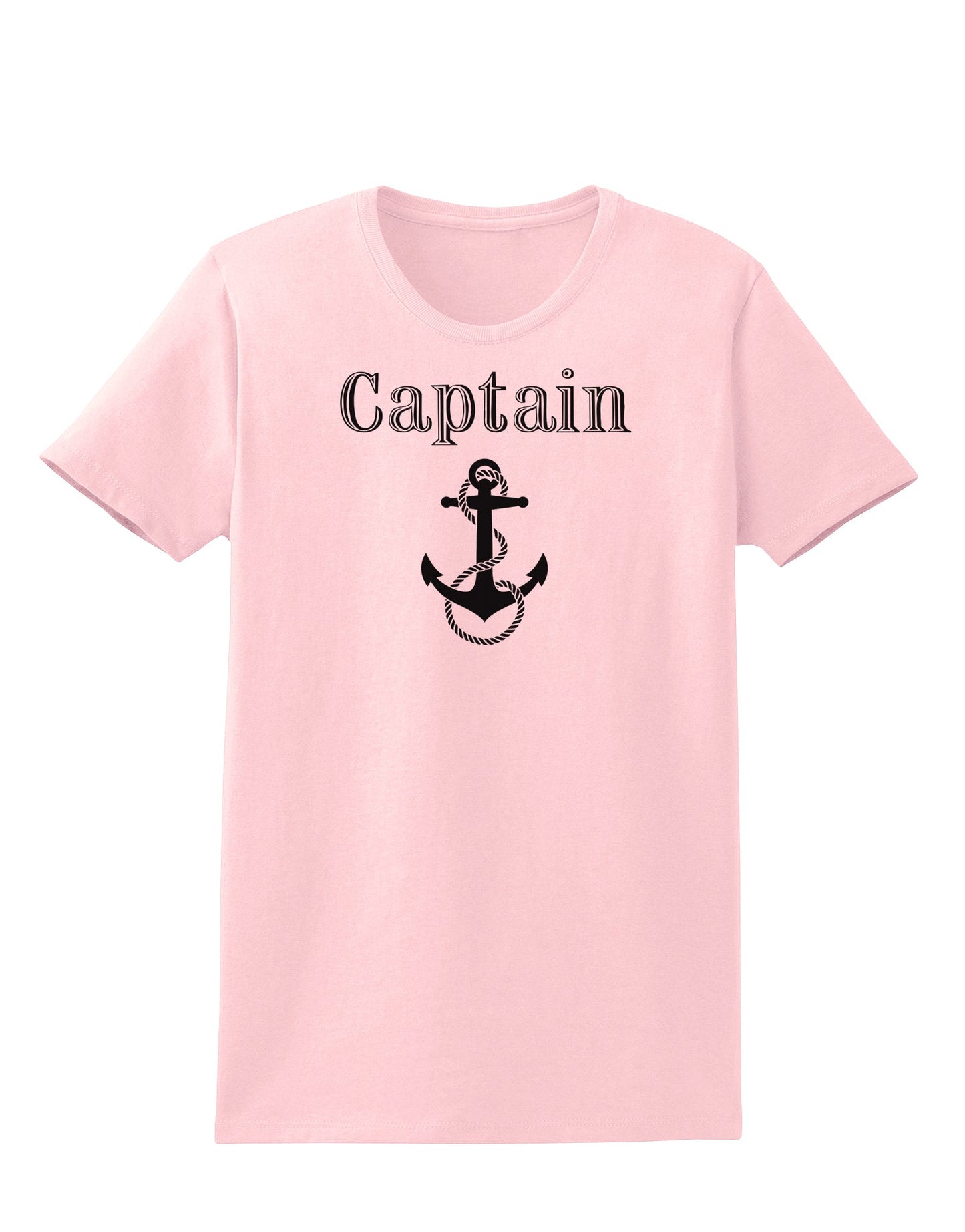 Ship Captain Nautical Anchor Boating Womens T-Shirt-Womens T-Shirt-TooLoud-PalePink-X-Small-Davson Sales