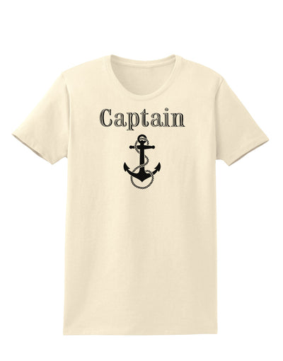 Ship Captain Nautical Anchor Boating Womens T-Shirt-Womens T-Shirt-TooLoud-Natural-X-Small-Davson Sales