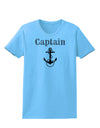 Ship Captain Nautical Anchor Boating Womens T-Shirt-Womens T-Shirt-TooLoud-Aquatic-Blue-X-Small-Davson Sales