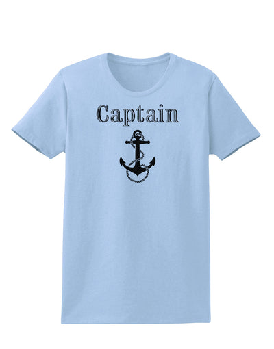 Ship Captain Nautical Anchor Boating Womens T-Shirt-Womens T-Shirt-TooLoud-Light-Blue-X-Small-Davson Sales