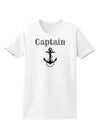 Ship Captain Nautical Anchor Boating Womens T-Shirt-Womens T-Shirt-TooLoud-White-X-Small-Davson Sales