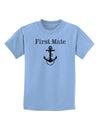 Ship First Mate Nautical Anchor Boating Childrens T-Shirt-Childrens T-Shirt-TooLoud-Light-Blue-X-Small-Davson Sales