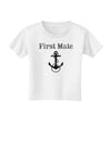 Ship First Mate Nautical Anchor Boating Toddler T-Shirt-Toddler T-Shirt-TooLoud-White-2T-Davson Sales