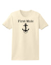 Ship First Mate Nautical Anchor Boating Womens T-Shirt-Womens T-Shirt-TooLoud-Natural-X-Small-Davson Sales