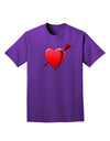 Shot Through the Heart Bleeding Adult Dark T-Shirt-Mens T-Shirt-TooLoud-Purple-Small-Davson Sales