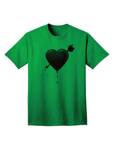 Shot Through the Heart Bleeding Adult T-Shirt-Mens T-Shirt-TooLoud-Kelly-Green-Small-Davson Sales