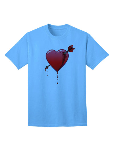 Shot Through the Heart Bleeding Adult T-Shirt-Mens T-Shirt-TooLoud-Aquatic-Blue-Small-Davson Sales