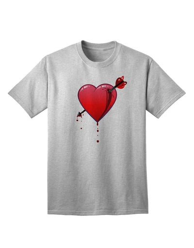 Shot Through the Heart Bleeding Adult T-Shirt-Mens T-Shirt-TooLoud-AshGray-Small-Davson Sales