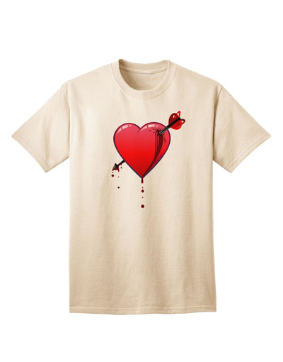 Shot Through the Heart Bleeding Adult T-Shirt-Mens T-Shirt-TooLoud-Natural-Small-Davson Sales