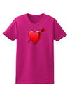 Shot Through the Heart Bleeding Womens Dark T-Shirt-TooLoud-Hot-Pink-Small-Davson Sales