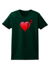 Shot Through the Heart Bleeding Womens Dark T-Shirt-TooLoud-Forest-Green-Small-Davson Sales